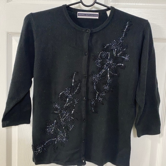 Amanda Smith Cardigan Sweater Top - Picture 1 of 4